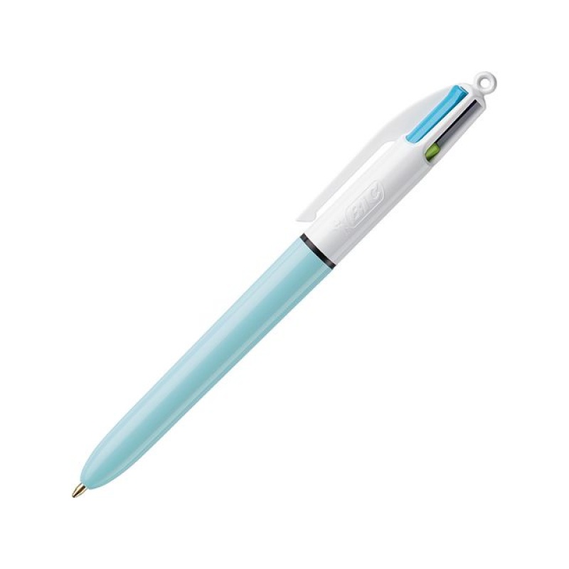 Balpen BiC 4-kleuren Fashion M/doos 12
