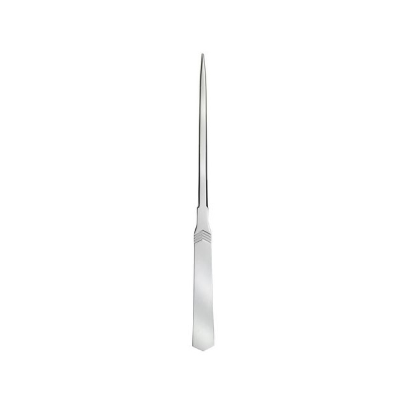 Briefopener rechtmodel vernikkeld metaal