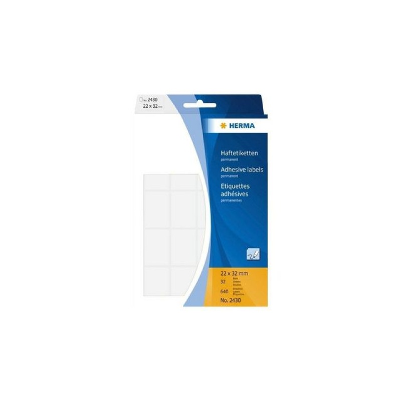 Etiket Herma 22x32 wit/pak 640