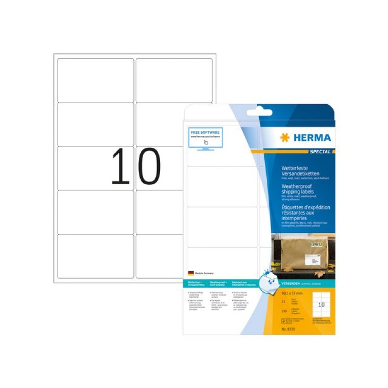 Etiket LC Herma 99x57 waterproof/pk250