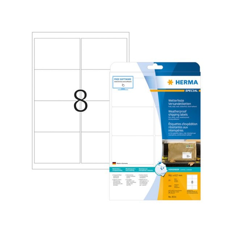 Etiket Herma LC 99x67,7 waterproof/pk200