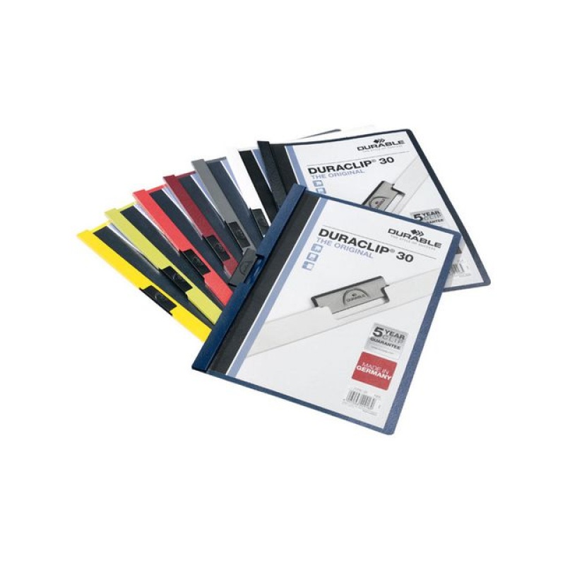 Klemmap Duraclip A4 3 mm assorti/pak 25
