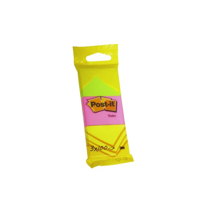 Notitieblok 38x51 neongeel/roze/groen/p3