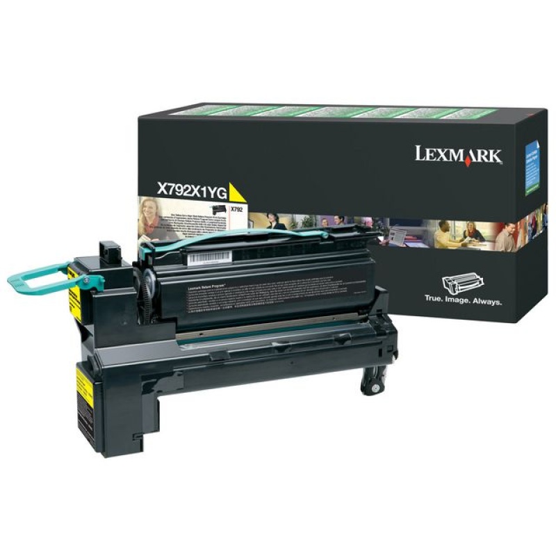 Toner Lexmark X792X1YG 20K geel