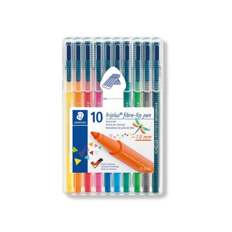 Viltstift Staedtler triplus assorti/pk10