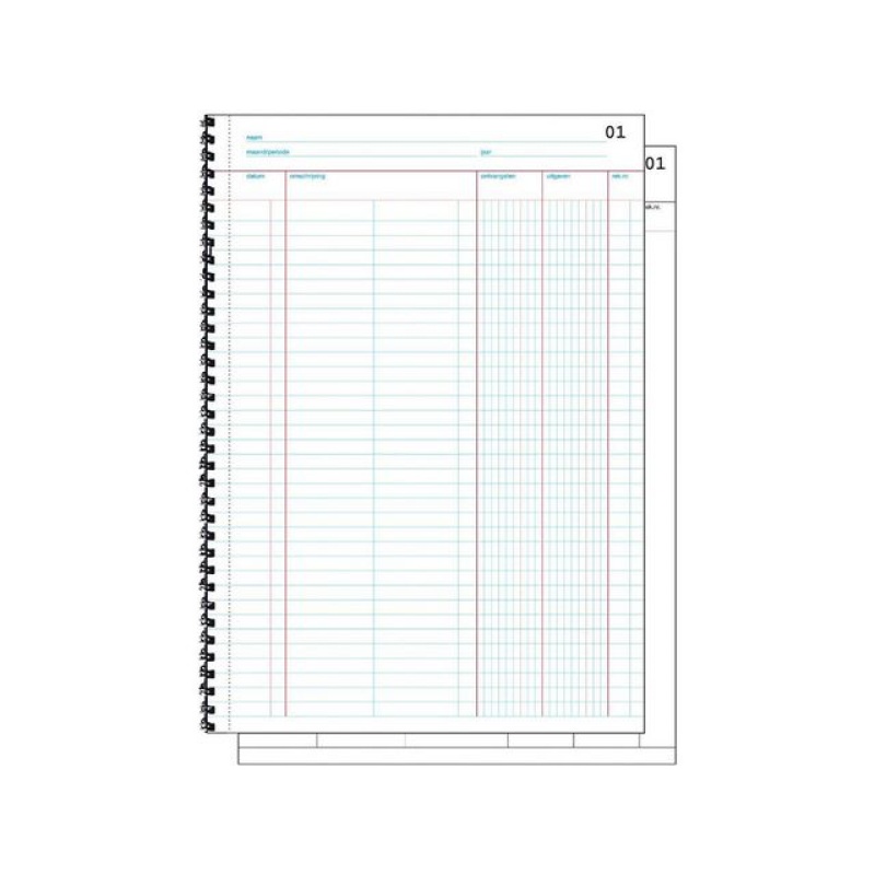 Doorschrijfkasboek Sigel A4 2x50bl/wr 2