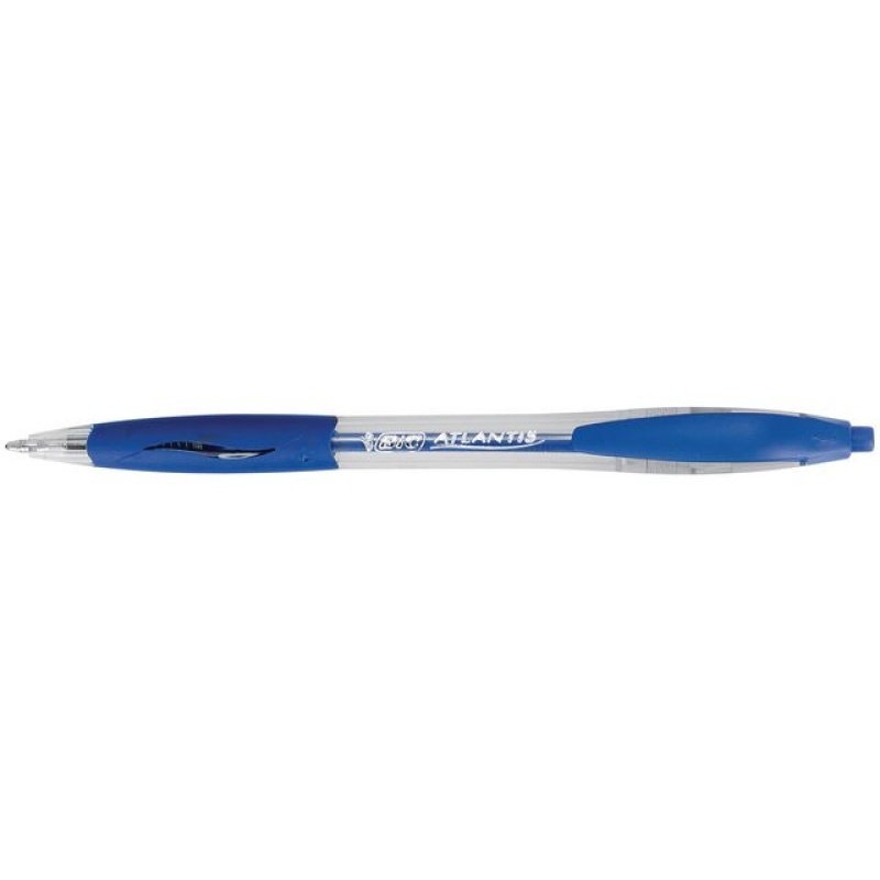 Balpen Atlantis Classic M blauw/doos 36