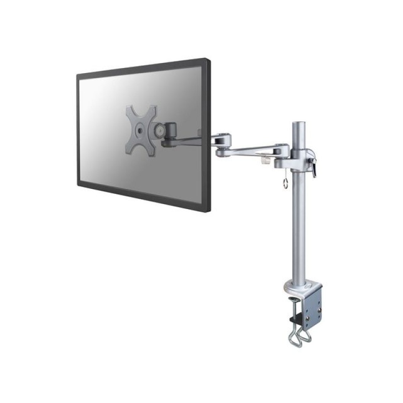 Monitorarm Neomounts buroklem enkel zilv