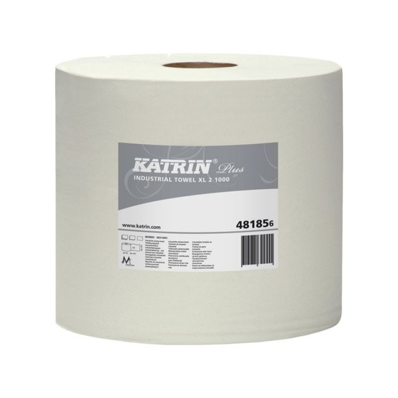 Poetsrol Katrin Plus XL 2L 360m wit/pk2