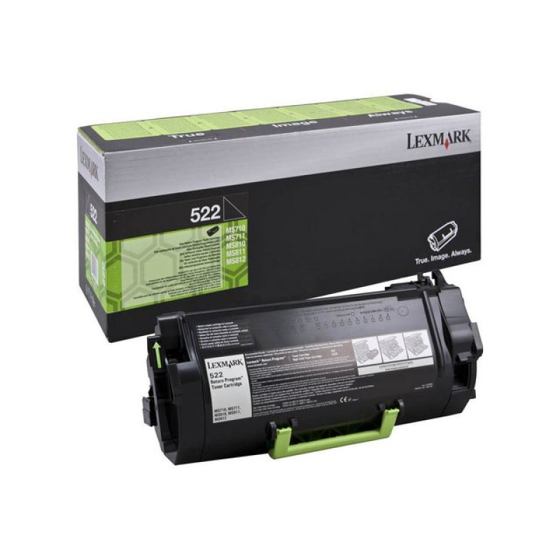 Toner Lexmark 522D 6K zwart