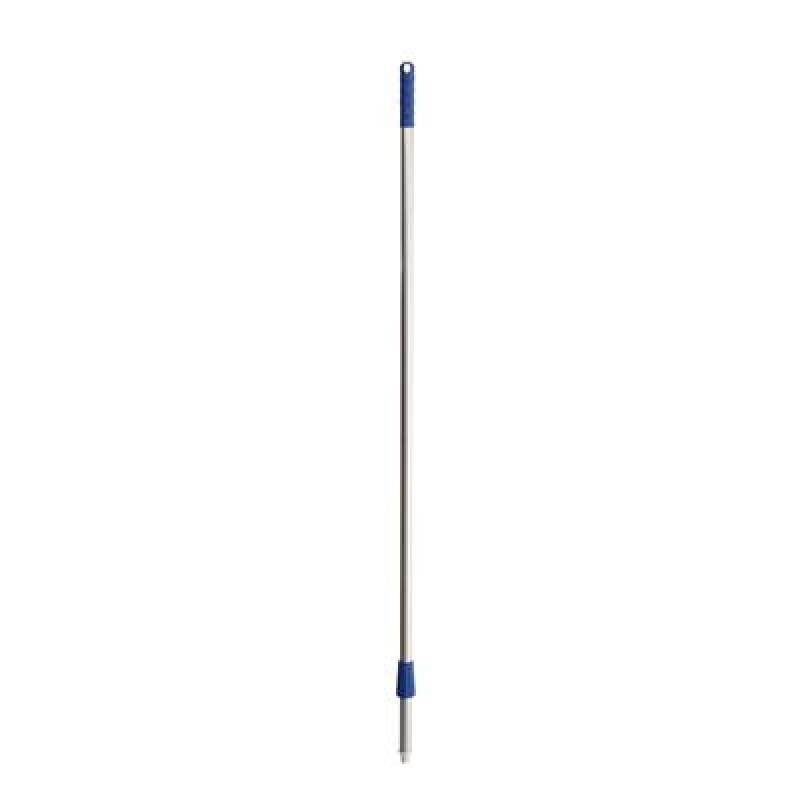Bezemsteel aluminium 145 cm blauw