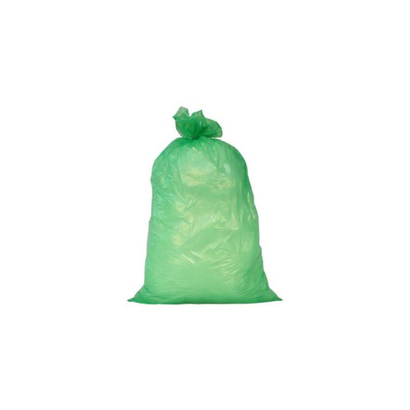Afvalzak 70x110cm T25 HDPE groen/ds10x25