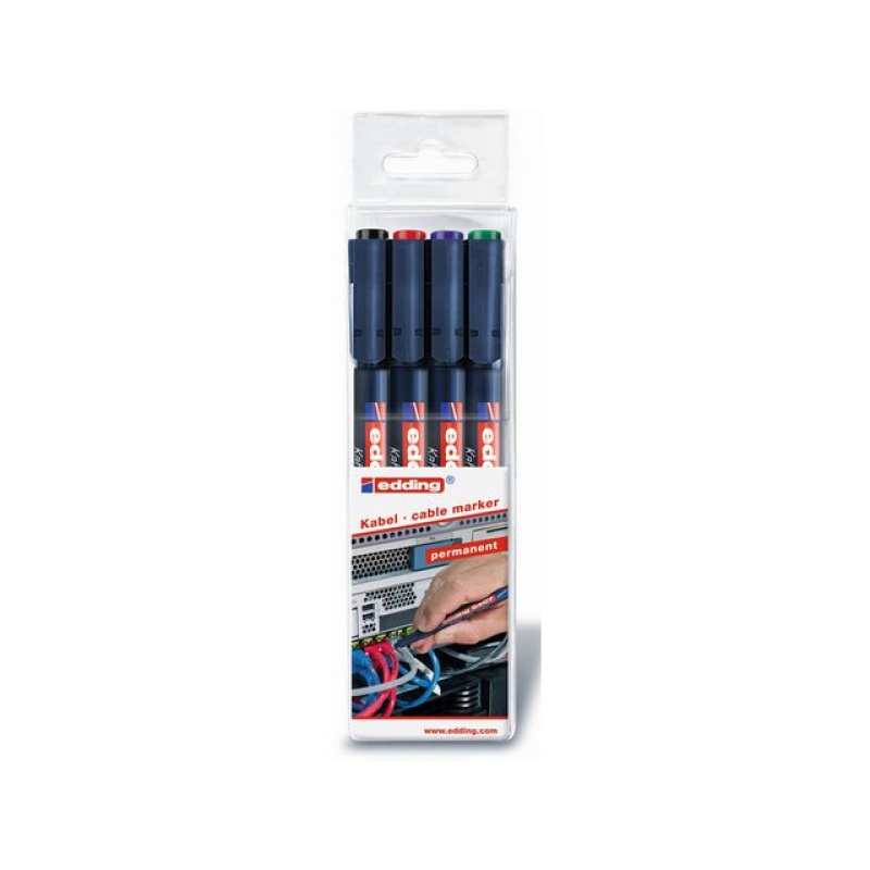 Kabelmarker 8407/4S 0,3mm ass/set 4