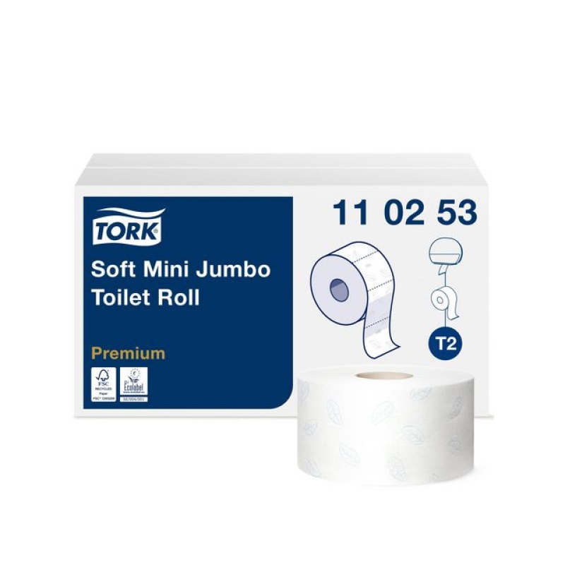 Toiletpapier Tork T2 mini ju soft 2L/p12