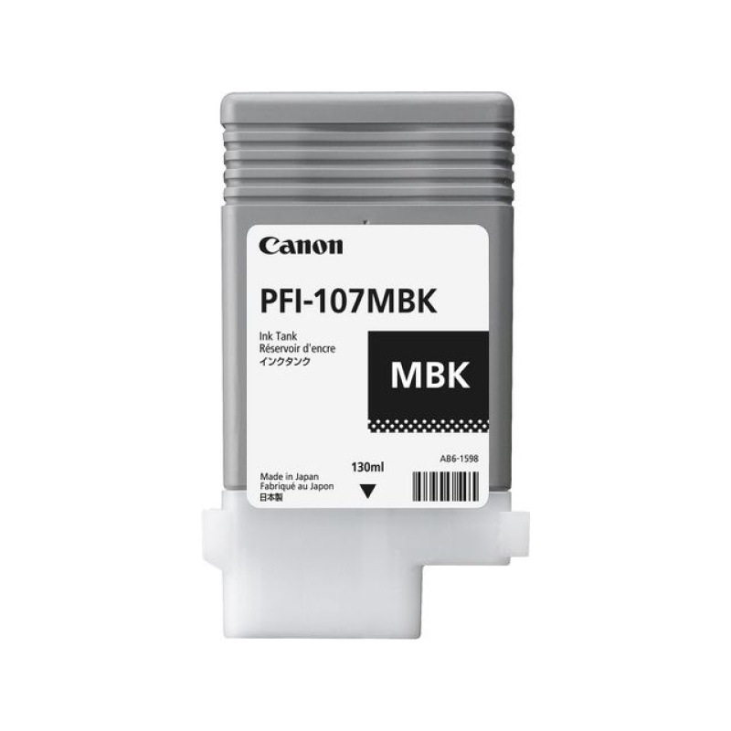 Inkjet Canon PFI-107MBK 130ml matt zwart