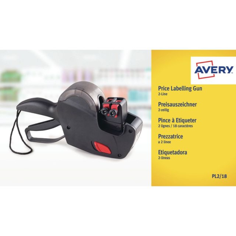 Prijstang Avery 2-regels