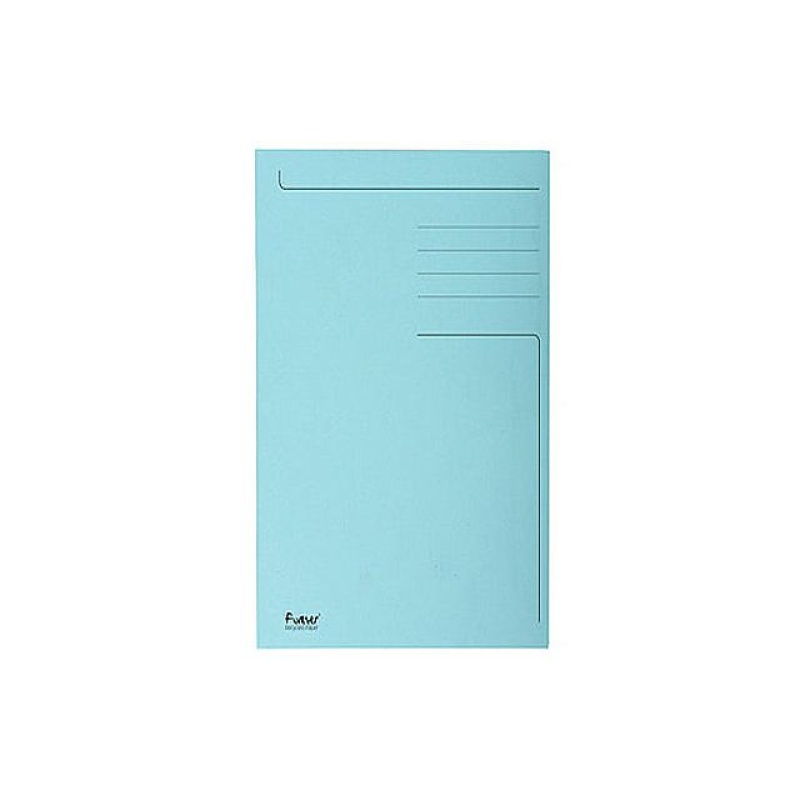 Stofklepmap folio 280g 3-kl blauw/pk50