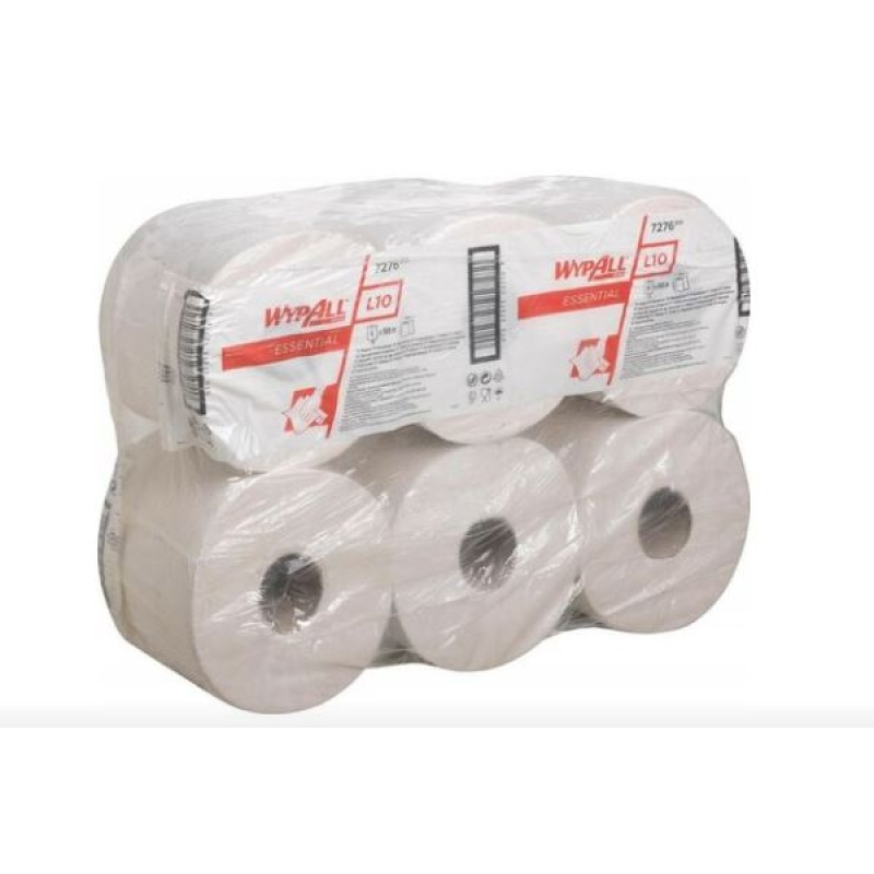 Poetsdoek KCP 1L wit/pk6x300mtr