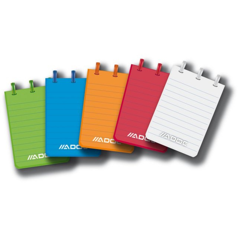 Notitieboek Adoc A7 lijn ass./pk20