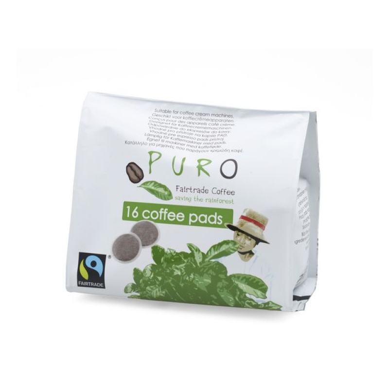 Koffie pads Puro Fairtrade /pk16