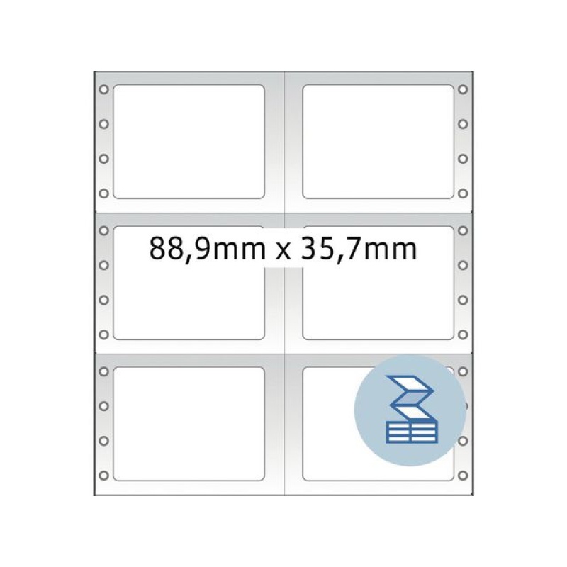 Etiket Herma pinfeed 2b 88x35/ds8000