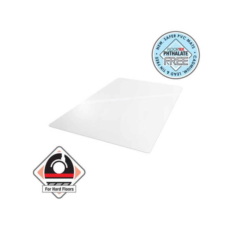 Stoelmat Floortex harde vl 120x90cm pvc