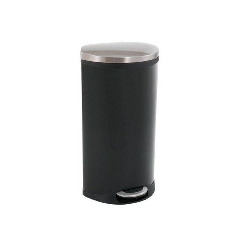 Pedaalemmer schelpvormig 30L zw matrvs d
