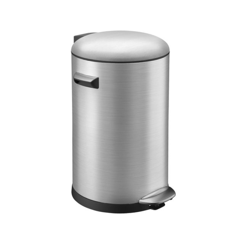 Pedaalemmer rond 20L mat rvs