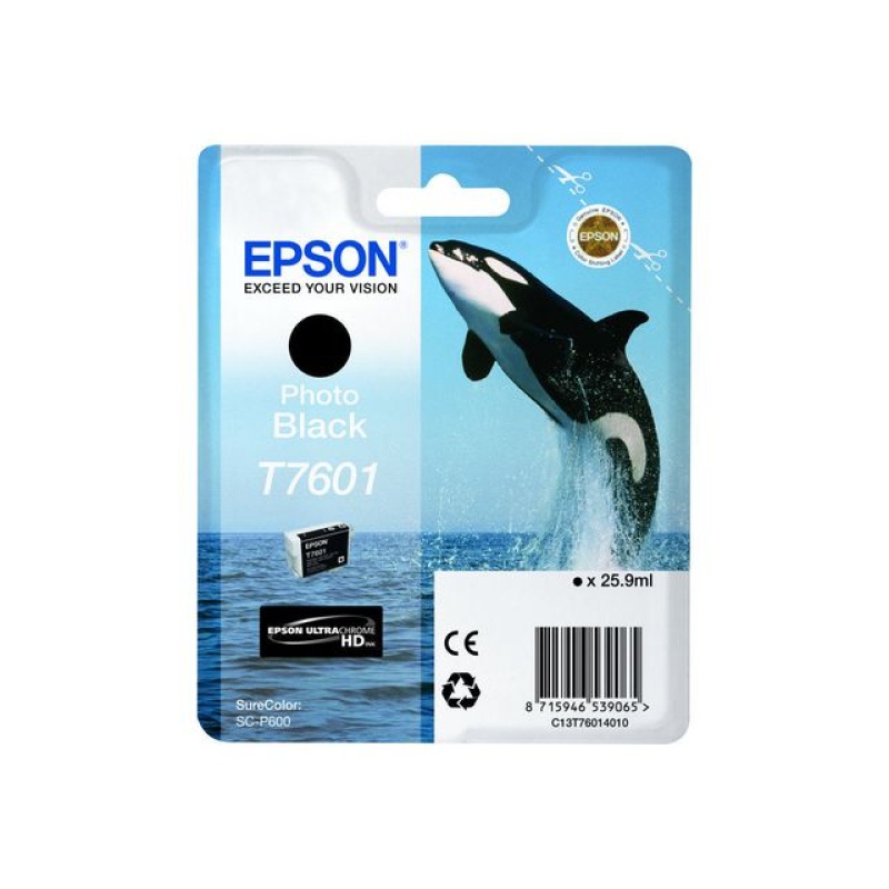 Inkjet Epson T7601 29,5ml photoblack