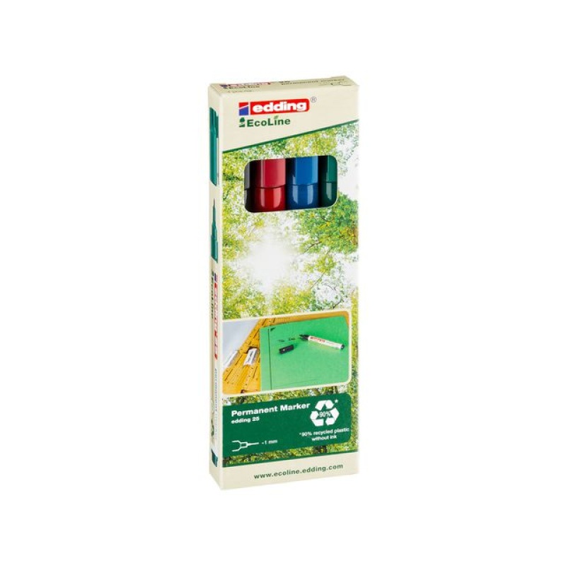 Permanent marker edding 25 Eco / pak 4