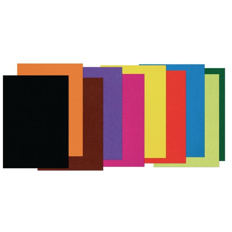Tekenpapier 250x350mm 120g assor/pk500v