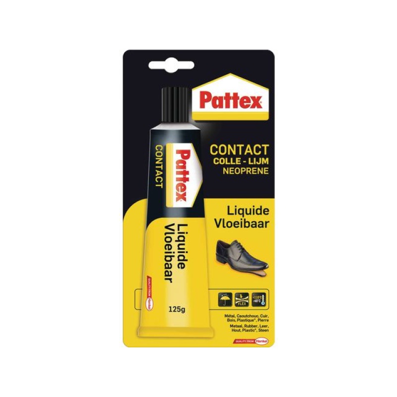 Contactlijm Pattex vloeib tube 125gr