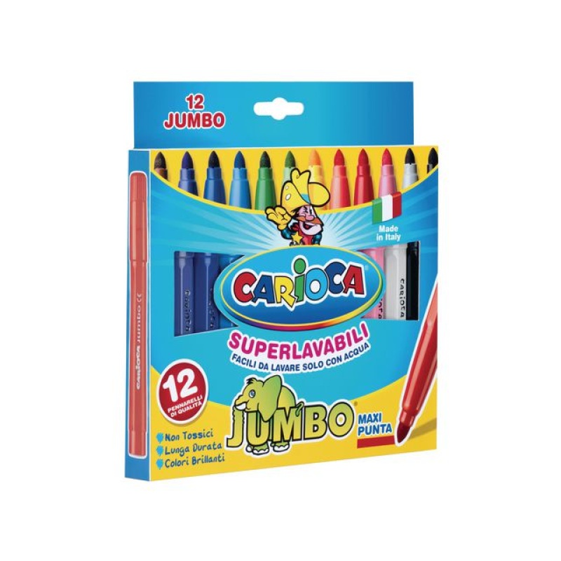 Viltstift Carioca Jumbo ass / pk12