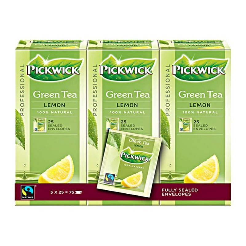 Thee Pickwick Prof groen Lemon/3x25