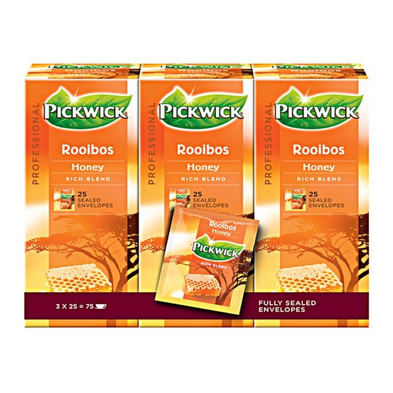 Thee Pickwick Prof Rooibos Honing/3x25