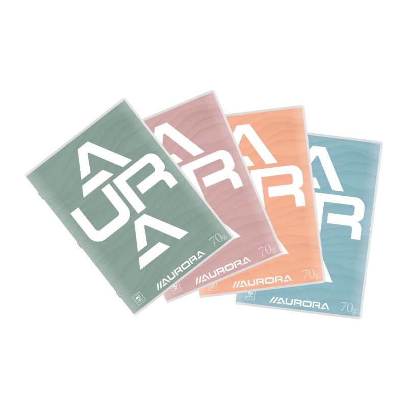 Schrift Aurora 210x297 geruit 120p/pk10