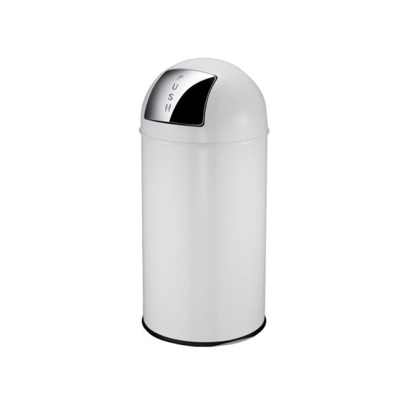 Afvalbak pushdeksel binnenemmer 40L wit