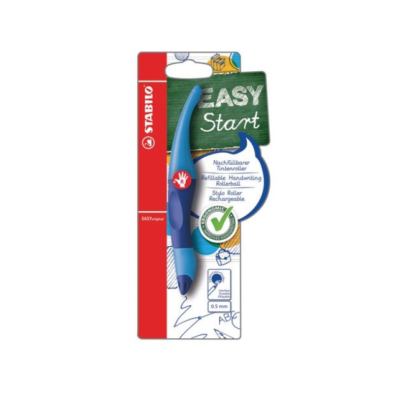 Rolschrijver Stabilo easy rechts bl/bl1