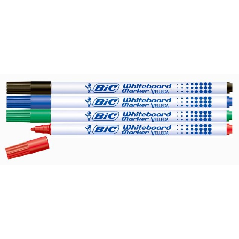 Whiteboardmarker Velleda 1721 ass/pk4