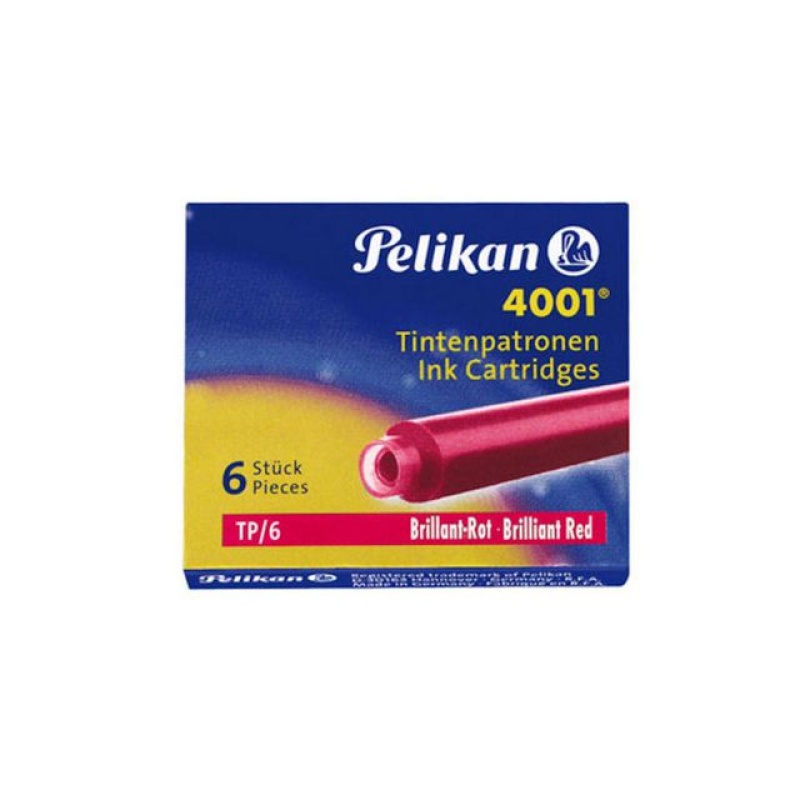 Inktpatroon Pelikan 4001 rood/ds6