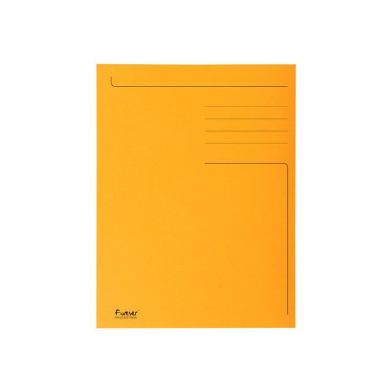 Stofklepmap folio 280g 3-kl oranje/pk50