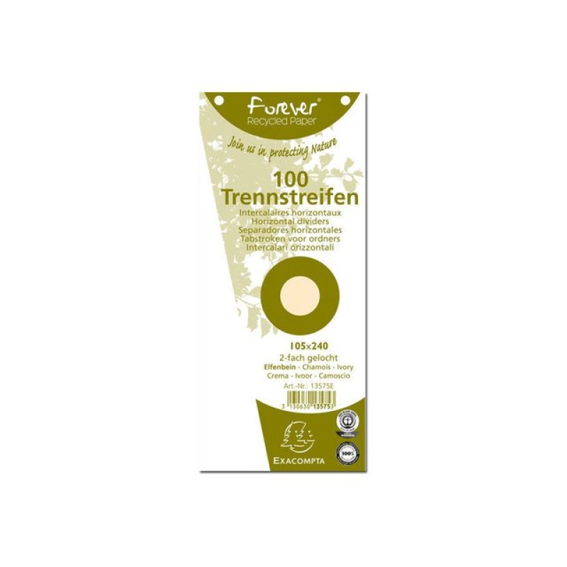 Scheidingsstrook trapezium chamois/pk100