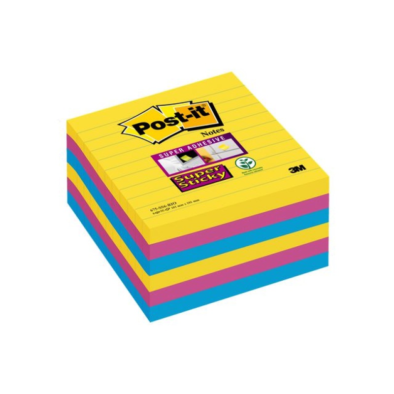 Notitieblok Super St. 101x101 lijn/p6