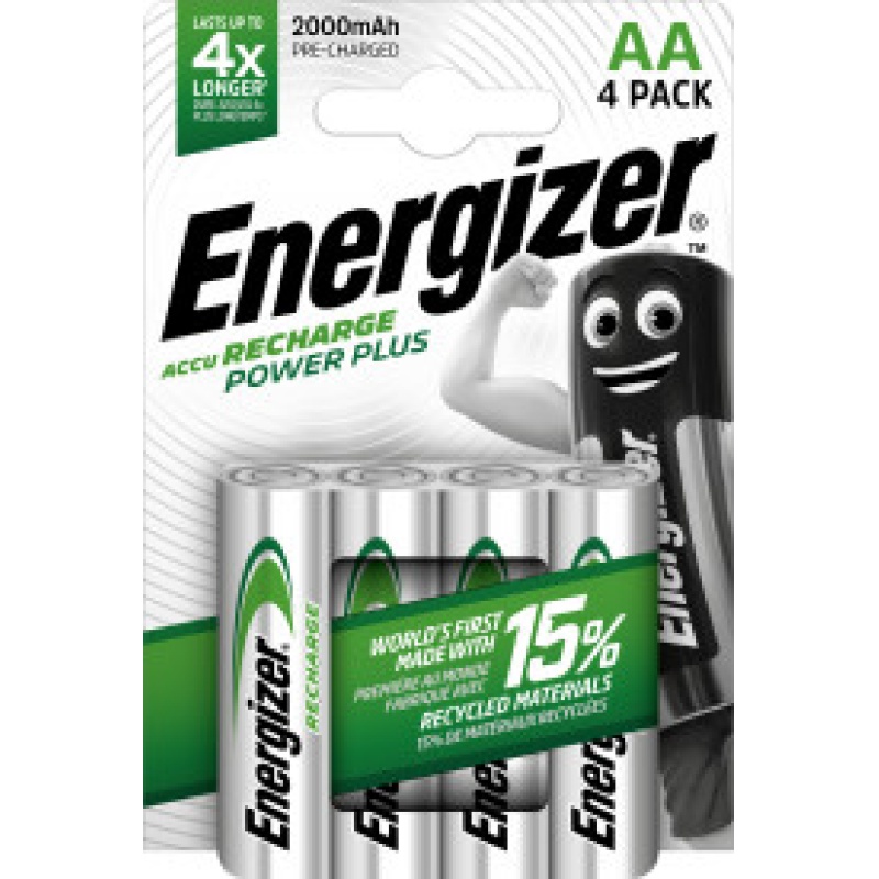 Batterij Energizer Oplaad 4xAA 2000mAh
