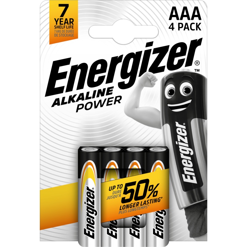 Batterij Energizer Power AAA/LR03//pk4