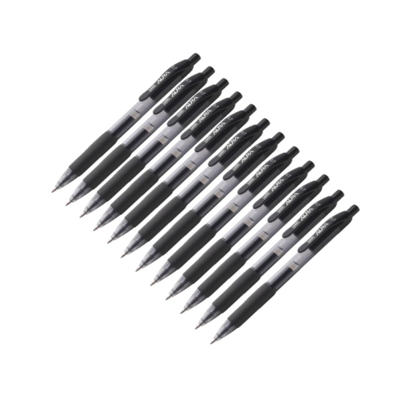 Gelpen SPLS Aura RT 0,7mm zwart / pk12