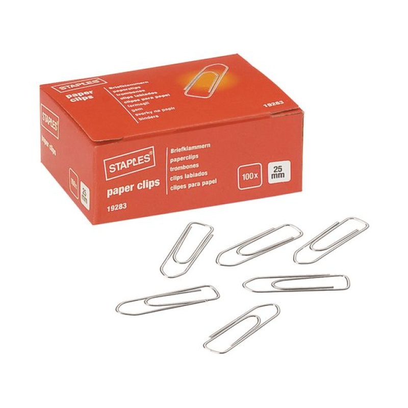 Paperclip SPLS 25mm vernikkeld/doos 100