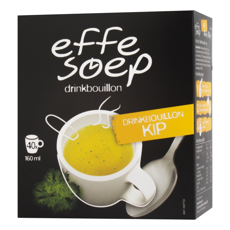 Drinkbouillon Effe Soep kip/pk40