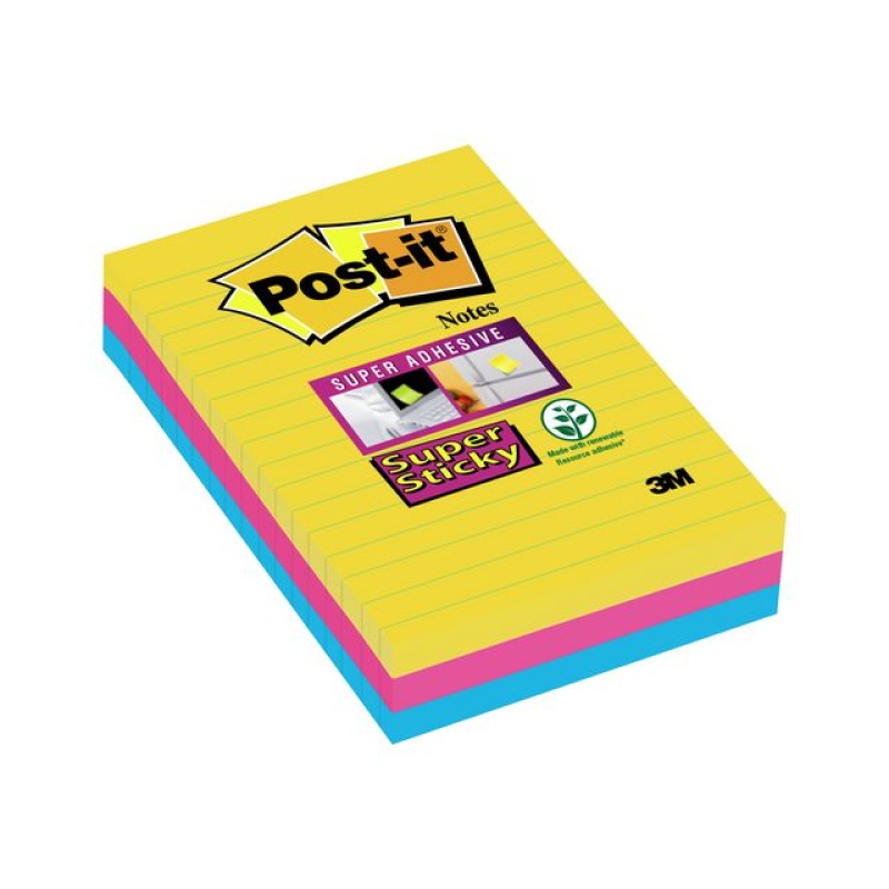 Notitieblok SuperSt.101x152 lijn Rio/pk3