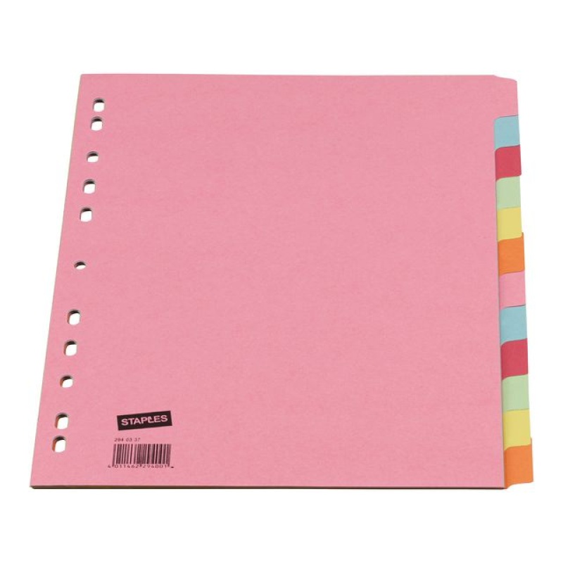 Tabblad SPLS A4 11R 12T Kleur Karton